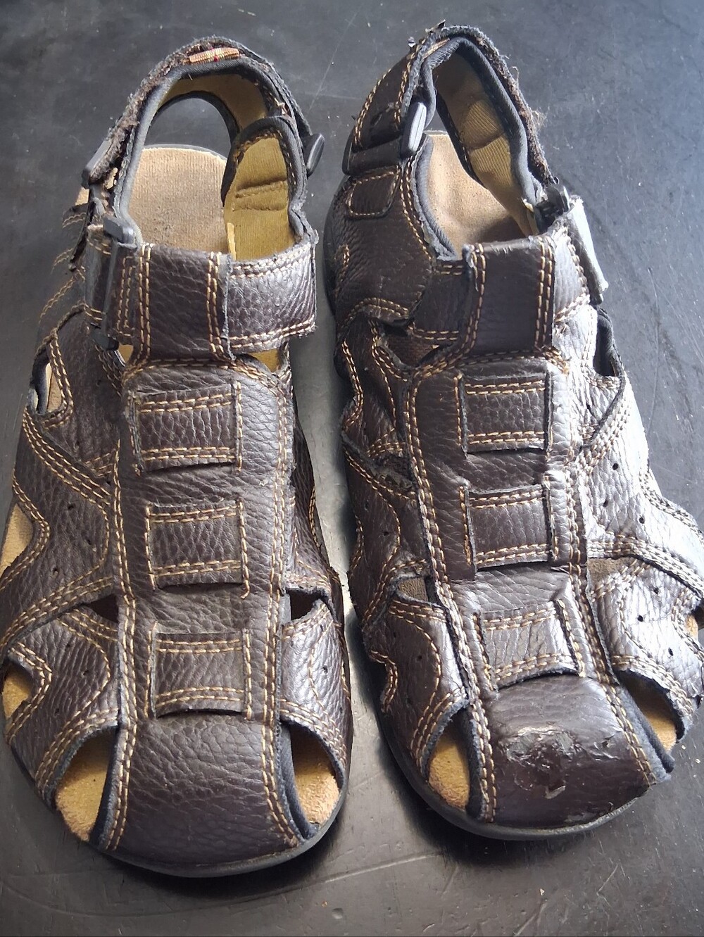 Wrangler Men's Memory Foam Fisherman Sandals  Size 7